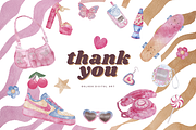 Y2k Retro Watercolor Clipart bundle, a Technology Illustration by Balada Digital Art (Thumbnail 16 of 16)