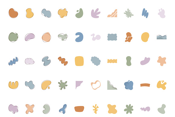 Blob Shapes Set preview 2