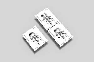 Stamp Postage Mockup