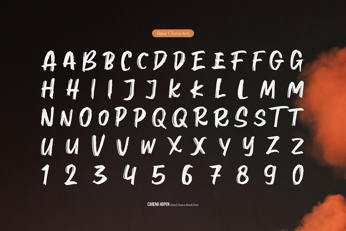 Carena Hopen | Hand Drawn Brush Font, a Handwritten Font by gracetype_studio (Photo 11 of 12)