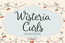 Wisteria Curls | Romantic Script