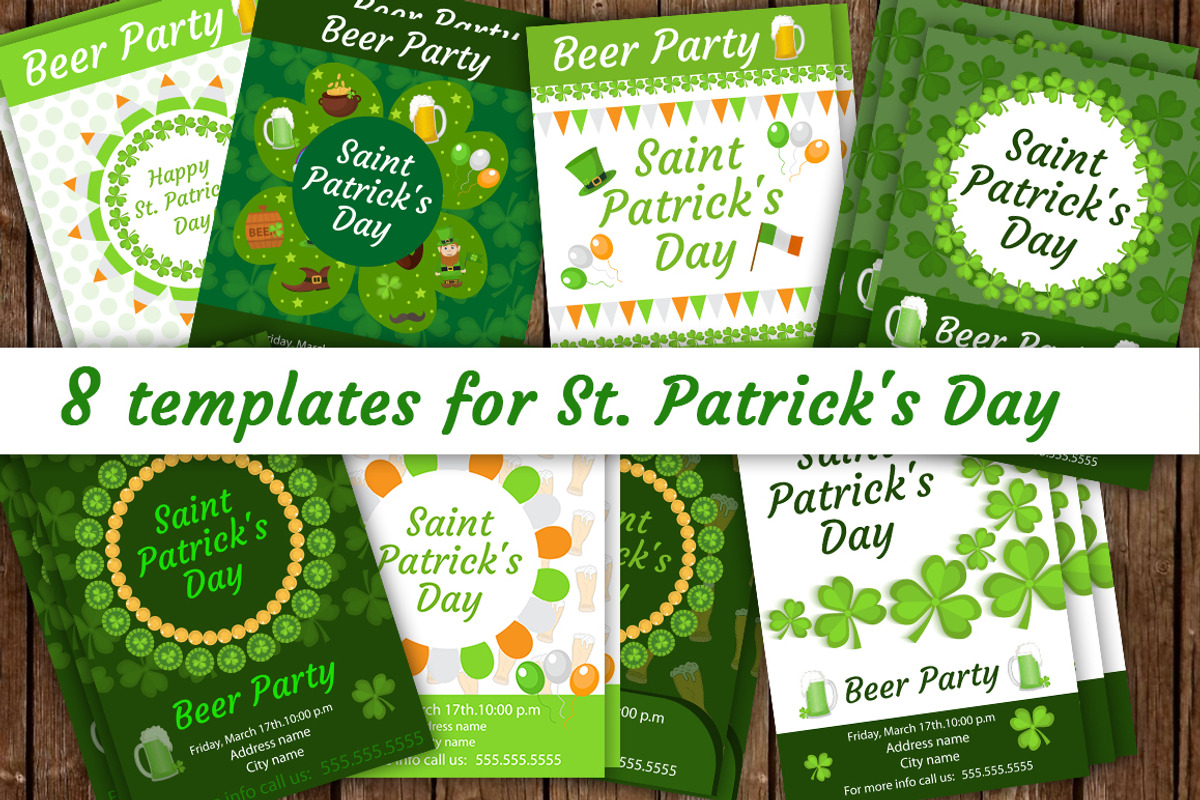 St. Patrick's Day BIG BUNDLE !!!!, a Background Graphic by Lucia Fox (Photo 7 of 17)