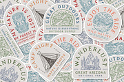 Vintage Outdoor Line Art Badge, an Object Graphic by Sandewo (Thumbnail 7 of 13)