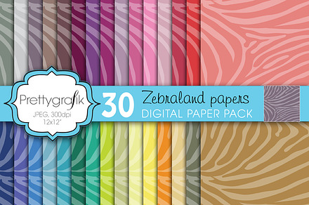 animal print digital paper preview 2