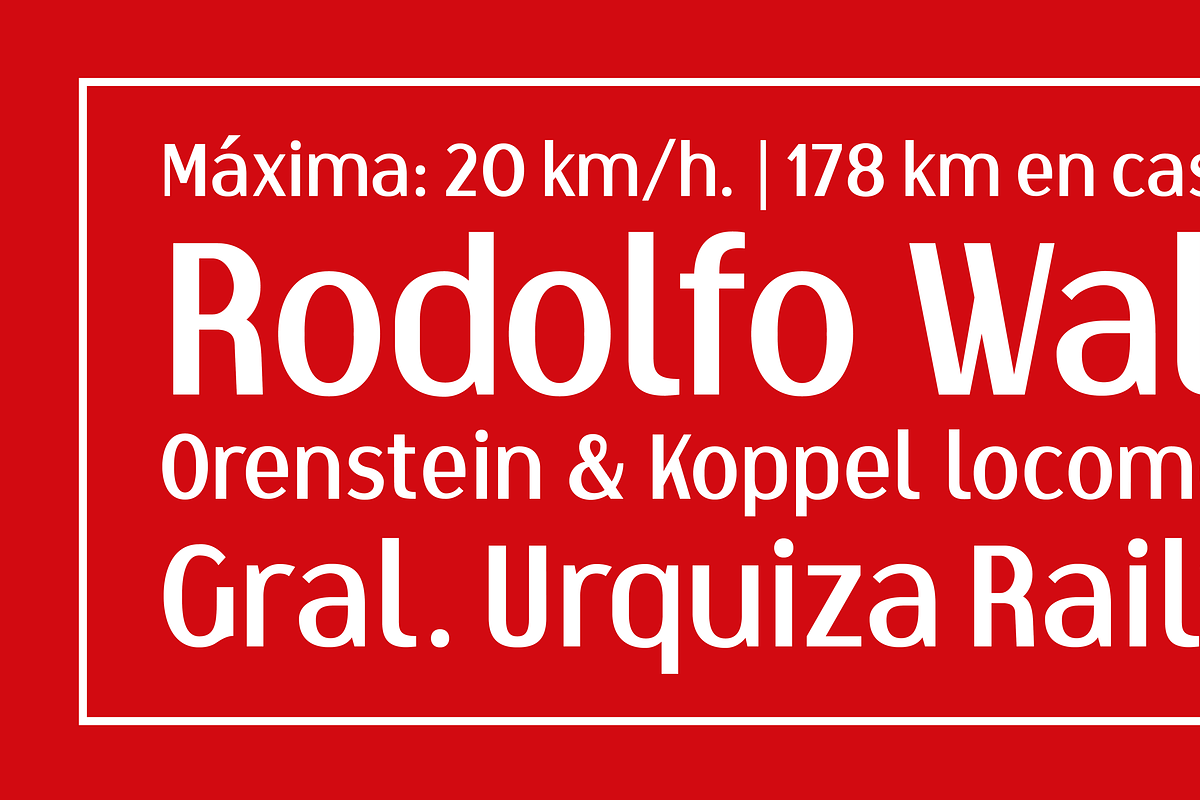 Correntino Railway, a Sans Serif Font by Fabio Ares (Photo 6 of 7)