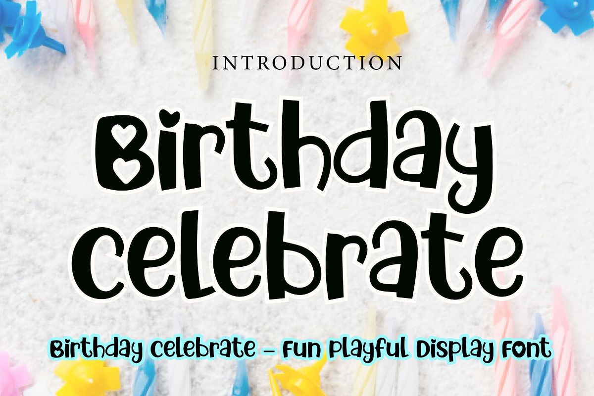 Birthday Celebrate, a Handwritten Font by Wow Magic (Photo 1 of 3)