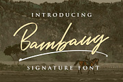 Bambang - Signature Font, a Script Font by Dm Studio (Thumbnail 1 of 7)