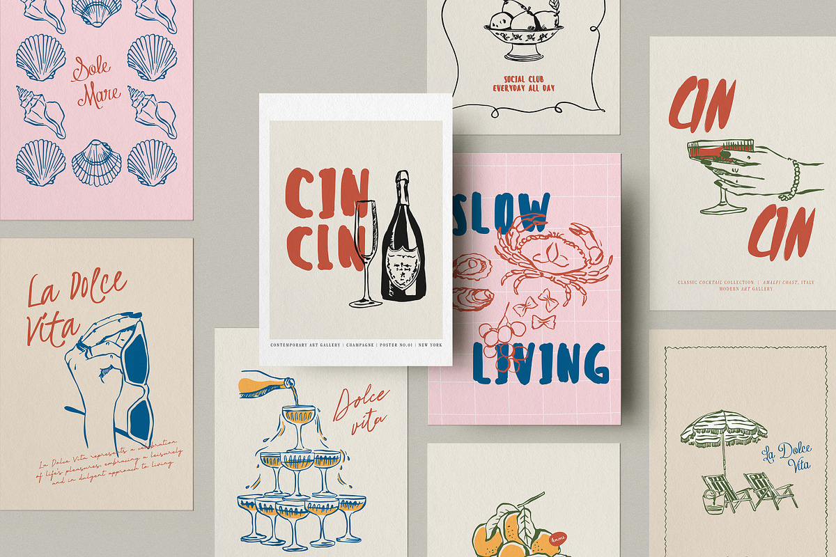 La Dolce Vita Print Posters, an Object Graphic by DesignThatMatters (Photo 1 of 16)