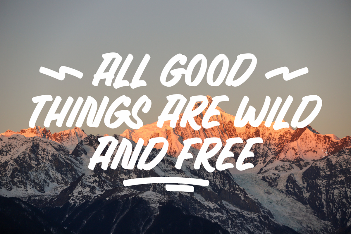 Blink Chilling - A Display Font, a Handwritten Font by a Piece of Cake (Photo 4 of 9)