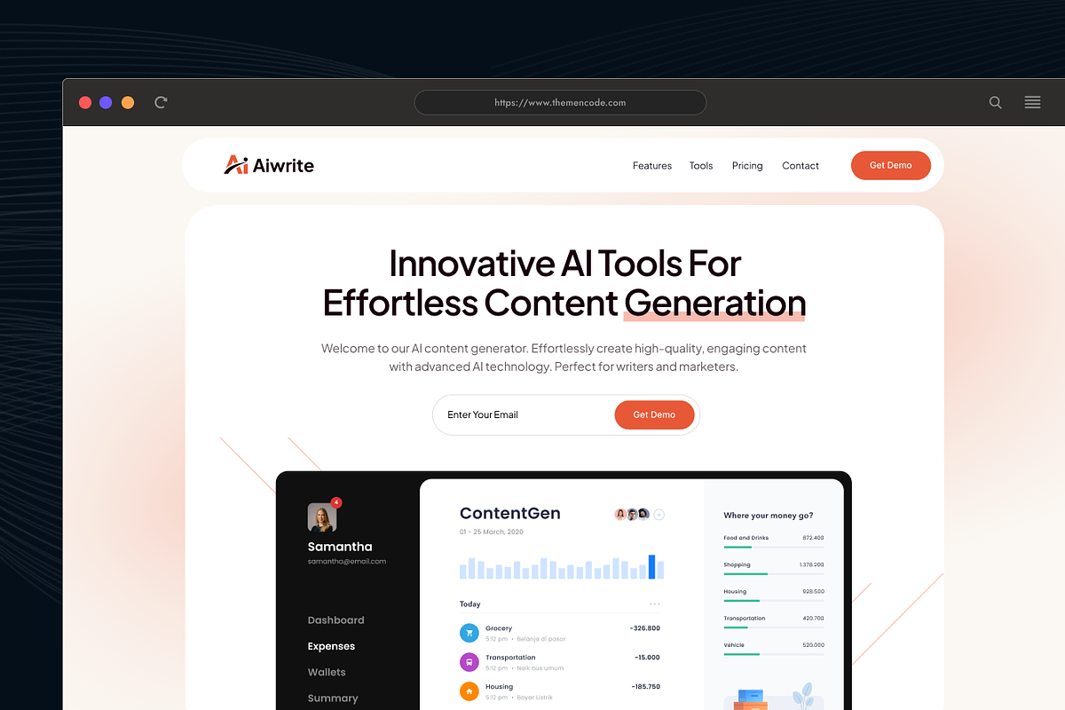 Aiwrite - Content Based AI Template preview 4