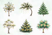 Christmas Lights Tree Clipart PNG, an Illustration by Creative Art (Thumbnail 5 of 11)