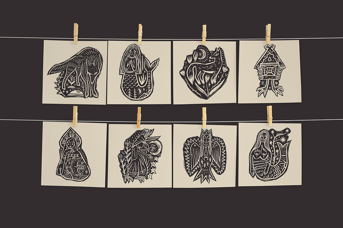 Dark Slavic Tale Bundle, an Object Graphic by Annie Konst (Photo 4 of 20)
