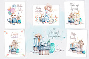 Happy Easter Spring Set, an Animal Illustration by Ann Art Houze (Thumbnail 8 of 17)