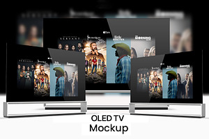 4K OLED TV Mockup