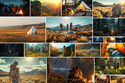 85 Camping holidays images, a Nature Photo by Handmadefont (Thumbnail 4 of 14)