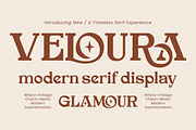 Veloura Modern Serif Display, a Serif Font by operatype.co (Thumbnail 1 of 8)