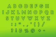 Grinch Outline, a Font by Fourteen Letter (Thumbnail 3 of 7)