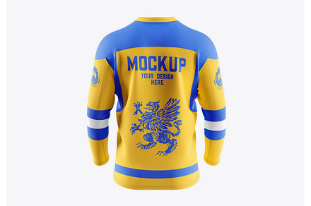 Hockey Jersey Mockup, a Hoody Mockup by OneVectorStock