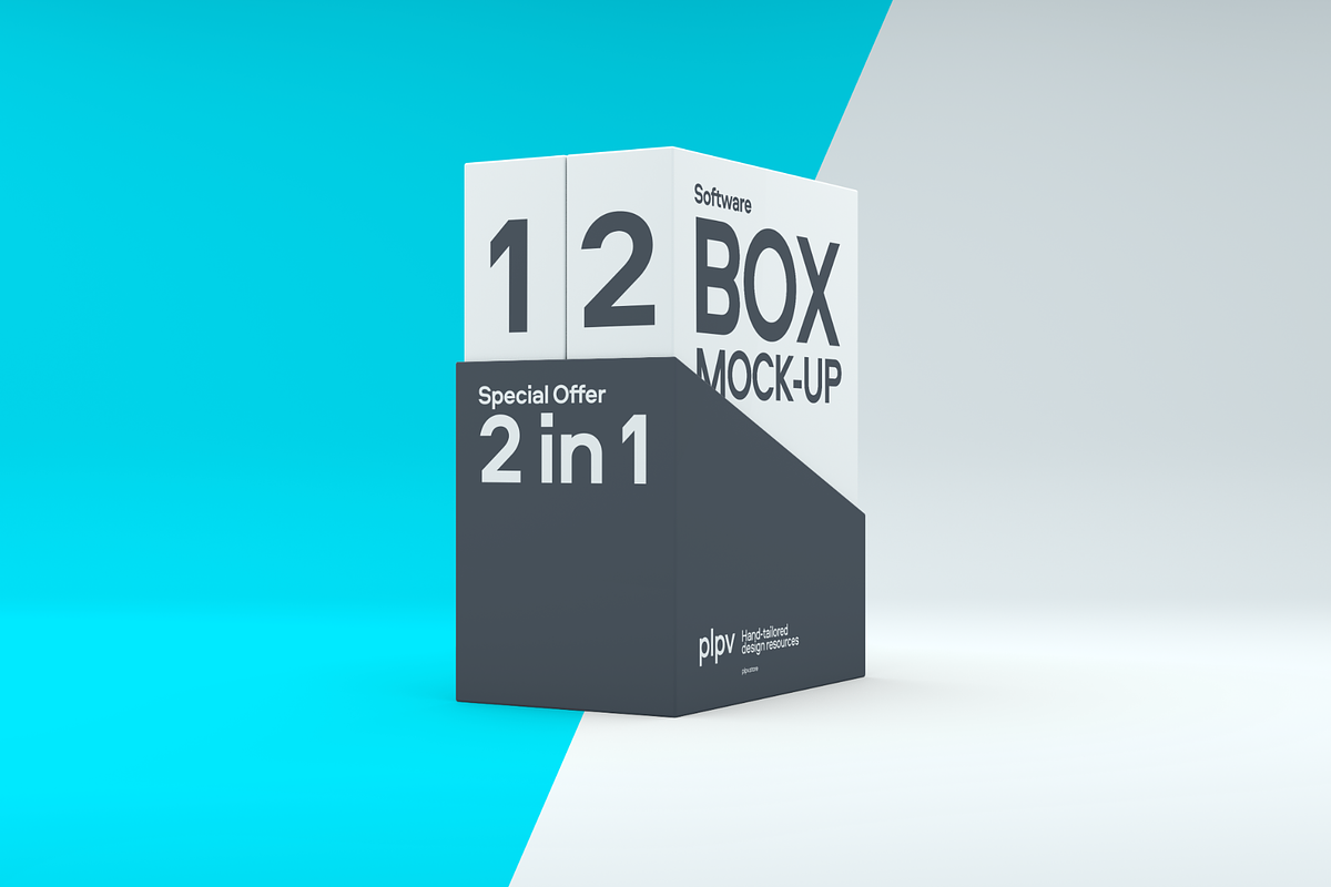 Software Box Mockup, a Product Mockup by UI Kitchen (Photo 5 of 6)