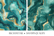 Teal & Gold Marble Textures, a Texture Graphic by Artful Assets Boutique (Thumbnail 3 of 4)