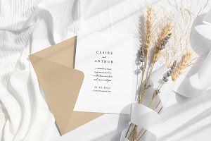 Zircon - Wedding Invitation Suite, an Invitation Template by CinderHeart Designs