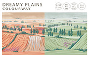 Fresco collectionDreamy Plains, a Wallpaper Graphic by Natalia0307 (Thumbnail 2 of 12)