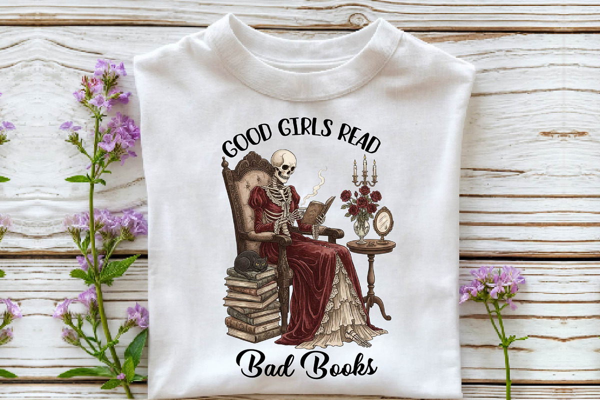 Good Girls Read Bad Books PNG, an Illustration by DreamPrint404 (Photo 2 of 6)