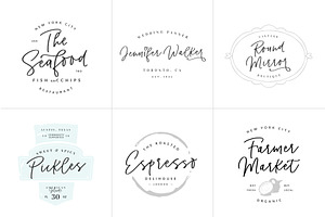 Pinot Handwritten Font & Logos