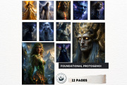 Primordial Greek Gods Digital Papers, a Person Illustration by ThatsDesignArt (Thumbnail 5 of 10)