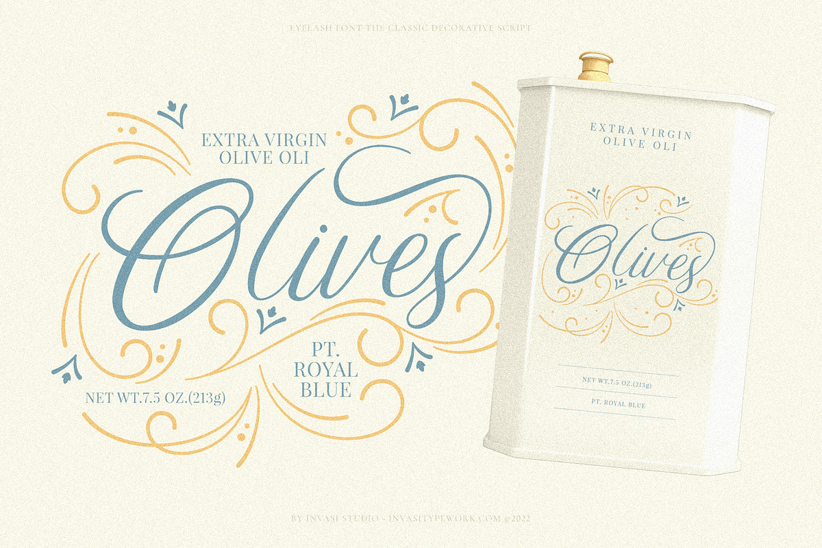 Eyelash - Decorative Script Font, a Script Font by Invasi Studio (Photo 3 of 11)