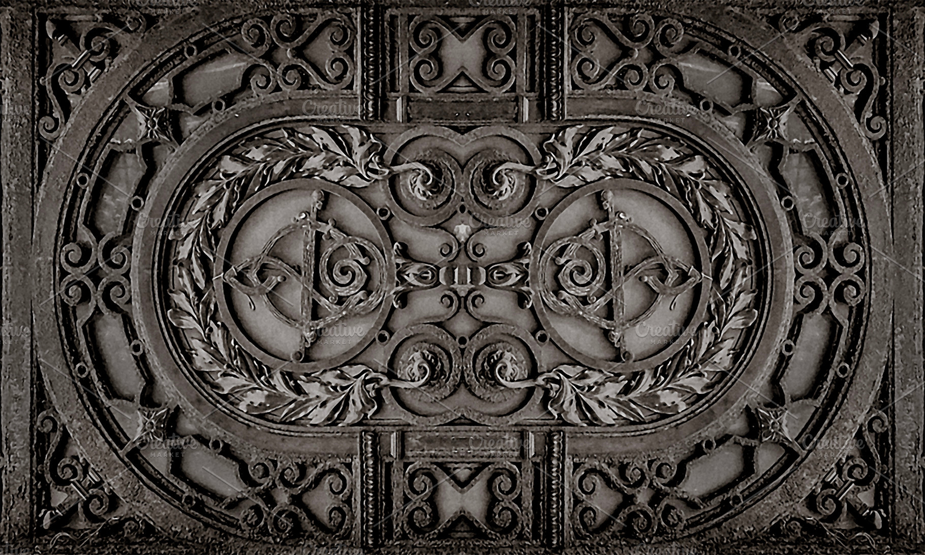 Door detail ornament photo, a Background Photo by DanFLCreativo