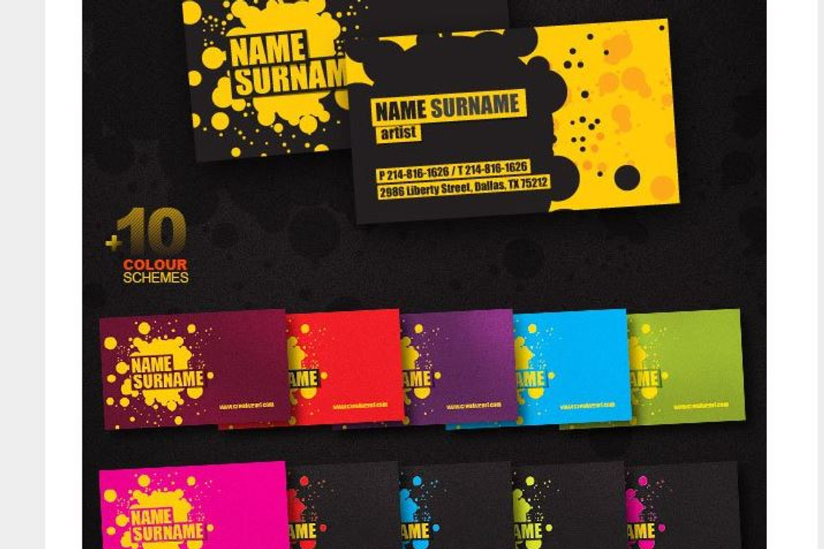 10+ color business card, a Business Card Template by Rubyat Shuvho Photo Shop