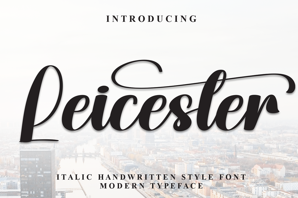 Leicester | Script Font, a Handwritten Font by Scratchones (Photo 1 of 9)