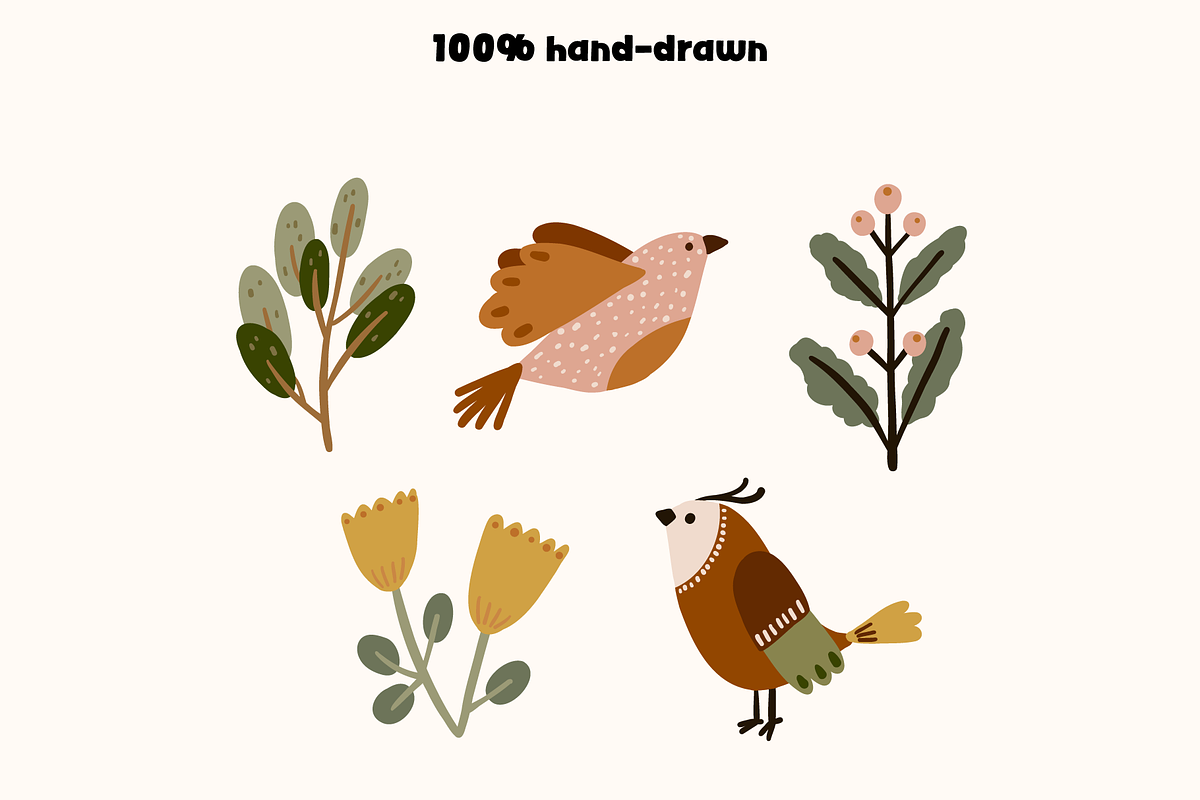 Garden Harmony Vector Set, an Object Graphic by Digitaliya (Photo 7 of 8)