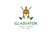 Spartan Helmet and Golf Club Logo, a Branding & Logo Template by Buqancreative (Thumbnail 1 of 5)