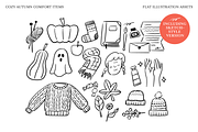 Cozy Autumn Comfort Items, a Seasonal Illustration by Studio Mei Design (Thumbnail 6 of 9)