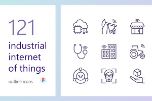 IIoT outline iconset