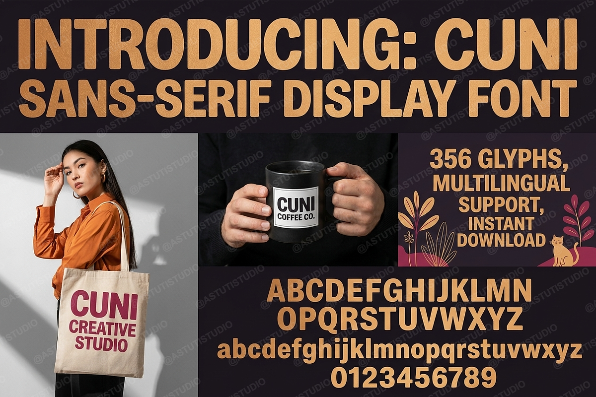 Cuni - Elegant Modern Serif Typeface, a Serif Font by Astuti Studio (Photo 18 of 25)