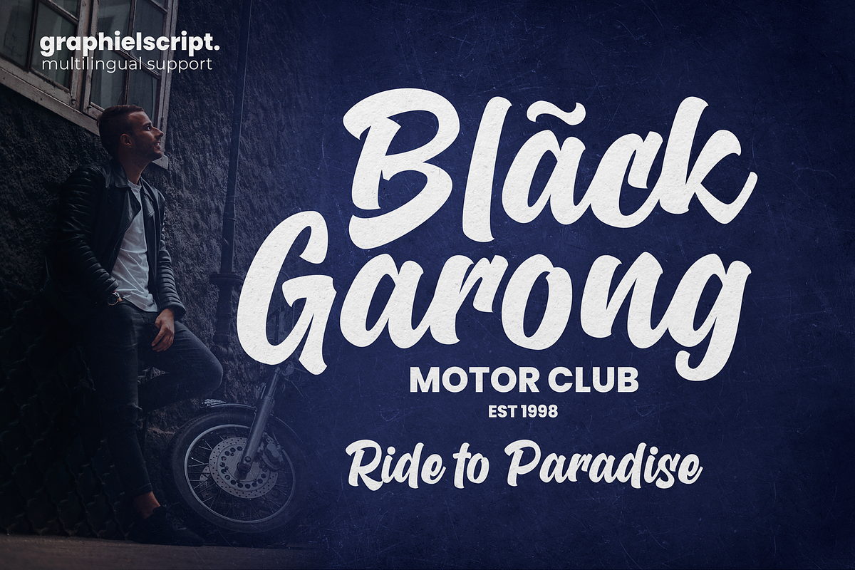 Graphiel - Modern Bold Script, a Script Font by figuree studio (Photo 7 of 9)