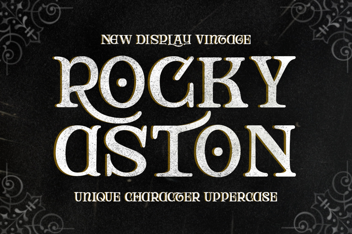 Rocky Aston, a Serif Font by Fontastic (Photo 1 of 9)