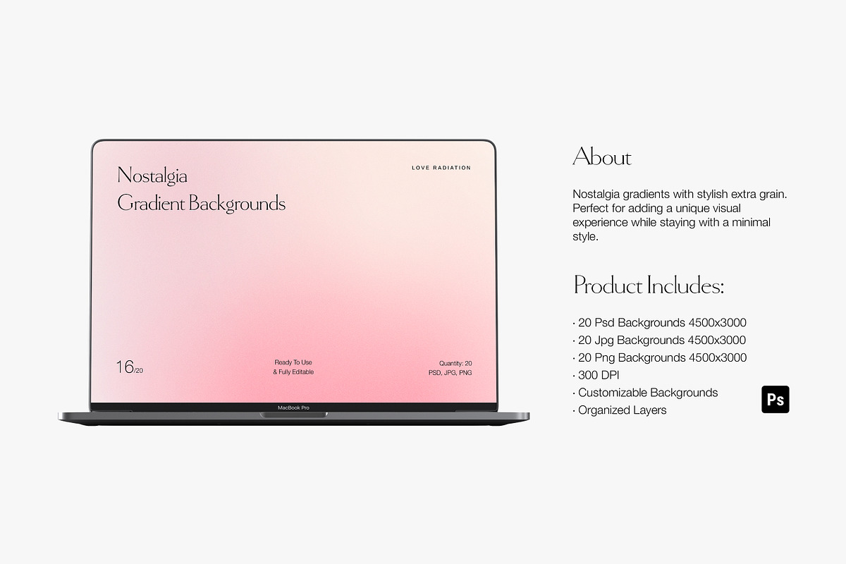 Nostalgia Gradient Backgrounds PSD, an Object Graphic by Love Radiation Studio (Photo 3 of 16)