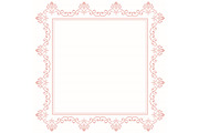 Floral Abstract Square Vector Frame, an Object Graphic by FineArtStudio (Thumbnail 1 of 3)