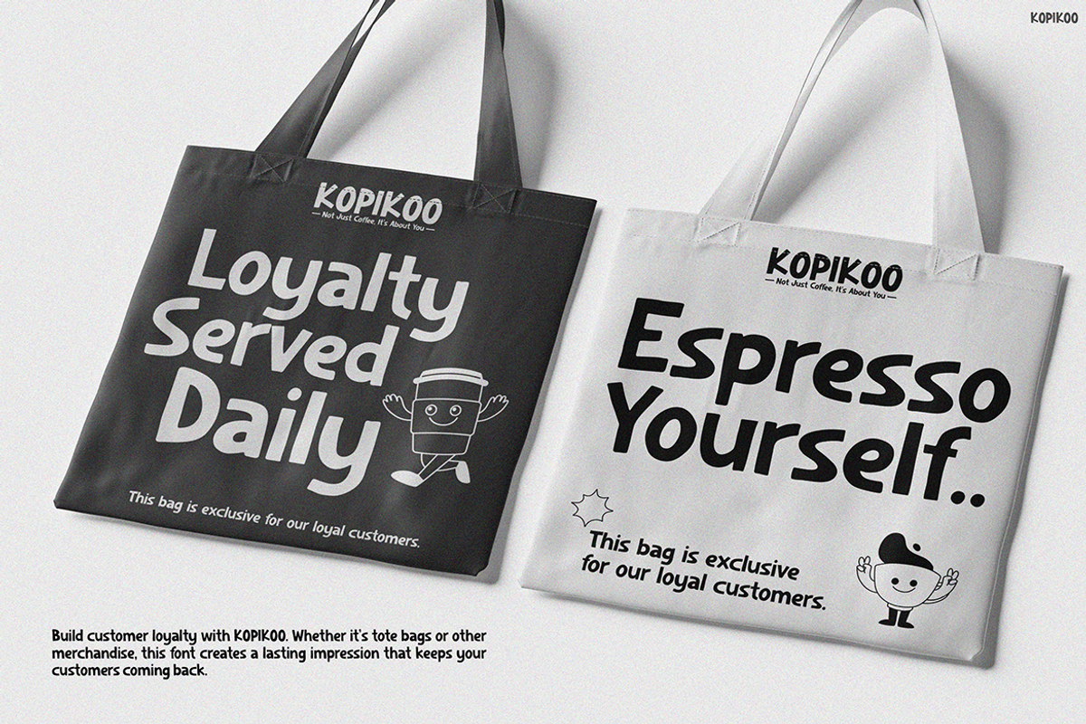 KOPIKOO, a Font by Pinisi ART (Photo 5 of 10)