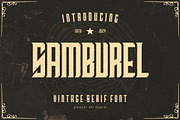 Samburel - Vintage Font Serif, a Serif Font by Ary_ngeblur (Thumbnail 1 of 4)