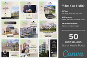Just Listed | Canva | 50 post, a Social Media Template by Mohammad Sarfaraz (Thumbnail 2 of 5)