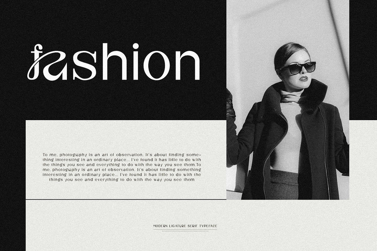 Nifa Ligature Sans Serif Typeface, a Sans Serif Font by yaqublekker (Photo 3 of 10)