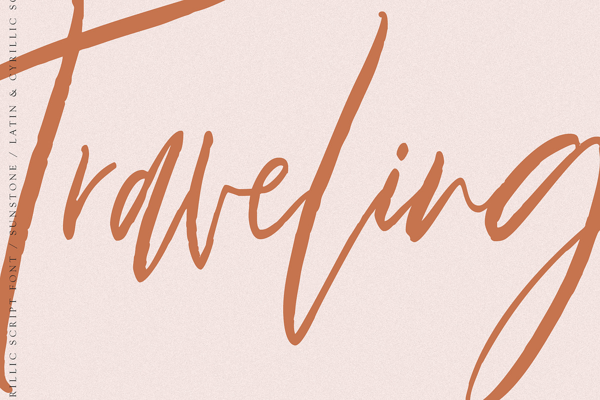 Sunstone Cyrillic & Latin, a Handwritten Font by supfonts (Photo 10 of 11)