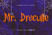 Mr. Draculle–Horror Display Typeface, a Blackletter Font by overlaytemplates (Thumbnail 1 of 5)