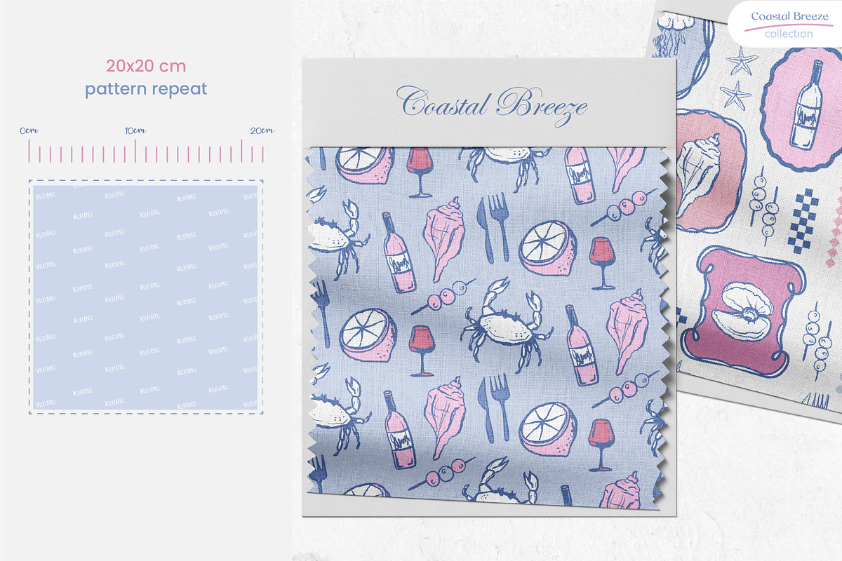 Coastal Breeze - Seamless Patterns, a Pattern Graphic by Milky April (Photo 5 of 6)