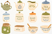 Rustic Kitchen Clipart Fall Cottage, a Food Illustration by SugarCloudStudioArt (Thumbnail 4 of 6)